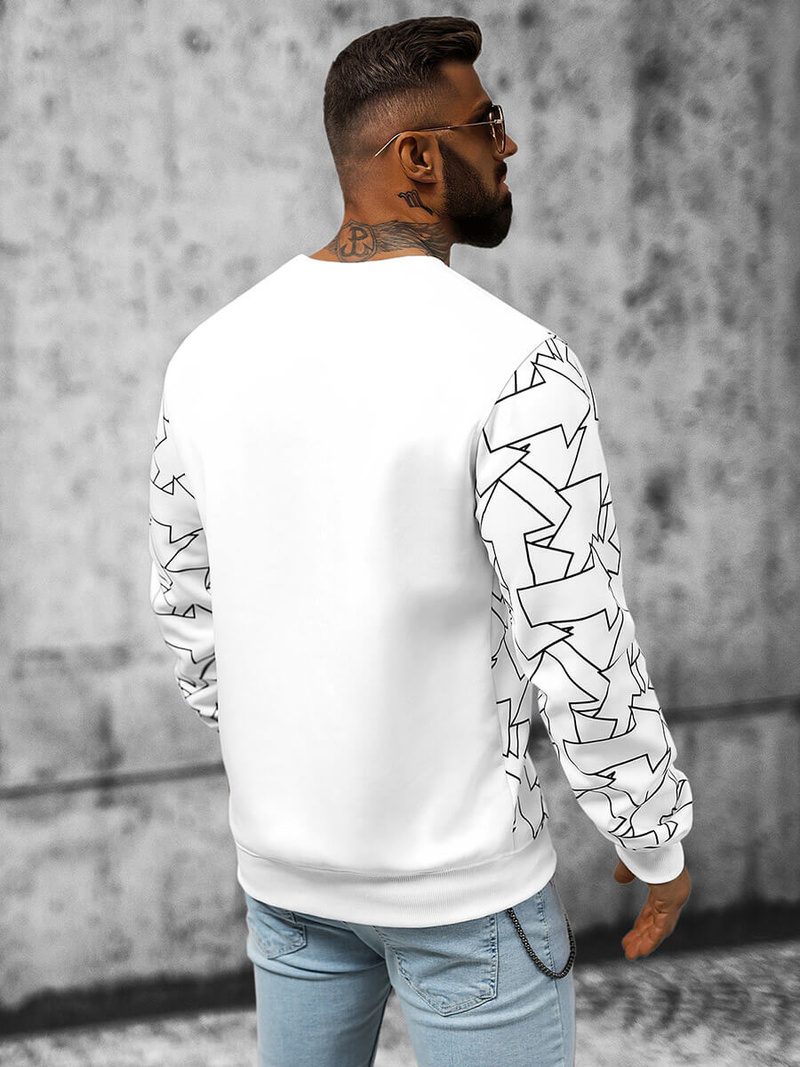 Bluza męska biała OZONEE JS/8B1111/1