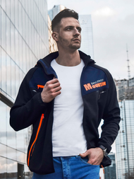 Kurtka softshell męska z kapturem czarna OZONEE JS/HH021/1A