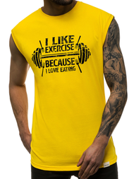Майка чоловіча Жовта OZONEE MACH/M1210