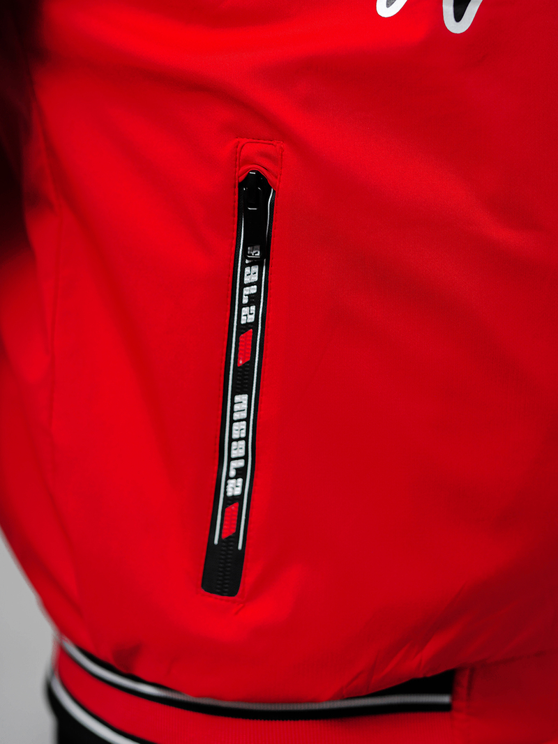 Kurtka męska bomberka czerwona OZONEE JS/84M3011/270