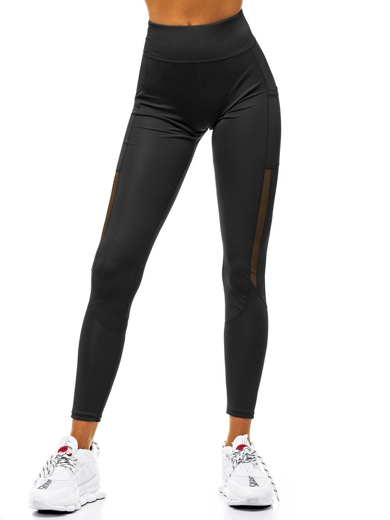 Legginsy damskie czarne OZONEE JS/YW06001/1