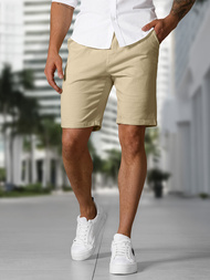 Spodenki męskie bermudy beżowe OZONEE TMK/DC809/5Z