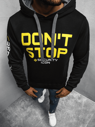 Bluza z kapturem męska czarna OZONEE JS/Y10052