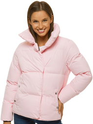 Kurtka zimowa damska jasnoróżowa OZONEE JS/M23062/5