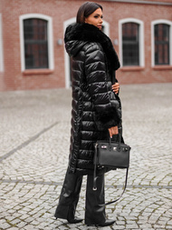 Жіноче пальто чорний OZONEE JS/5M3160/392Z