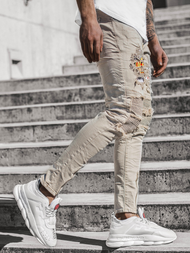 Джинси чоловічі Бежевi OZONEE T/82018