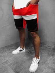 Spodenki dresowe męskie czerwone OZONEE JS/81017Z