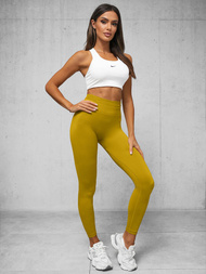 Legginsy damskie żółte OZONEE O/SY2325