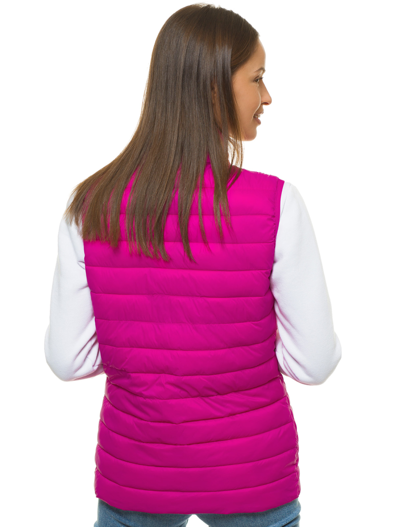 Kamizelka damska pikowana fuksja OZONEE JS/M23038/14