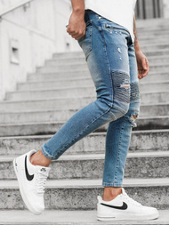 Spodnie męskie jeans niebieskie OZONEE O/B5350