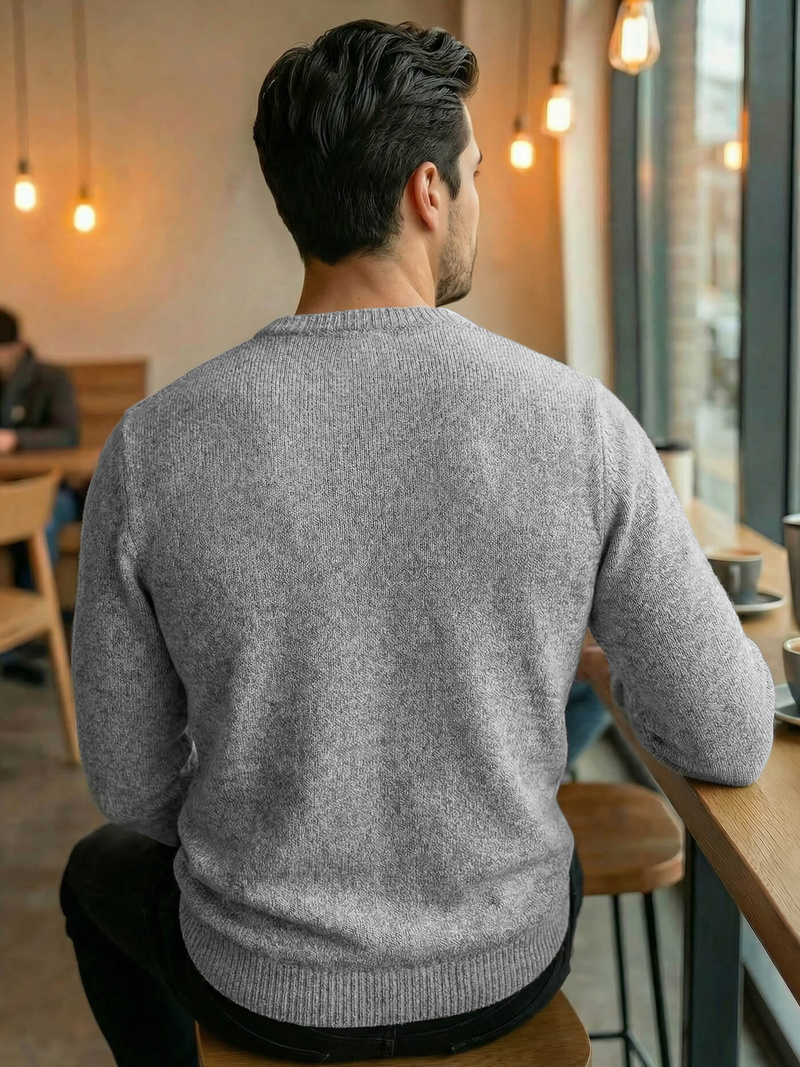 Sweter męski szary OZONEE JS/59B3607/2