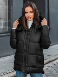 Kurtka zimowa damska czarna OZONEE O/M1552/1Z