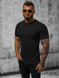 T-Shirt męski czarny OZONEE O/JW533B