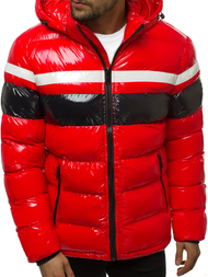 Kurtka zimowa męska pikowana czerwona OZONEE N/6463