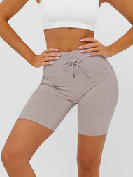 Legginsy krótkie damskie kolarki mokka OZONEE JS/XY24026S