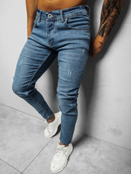 Spodnie jeansowe męskie ciemno-niebieskie OZONEE E/1230SP