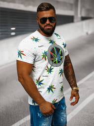 T-shirt męski biały OZONEE O/T136/1