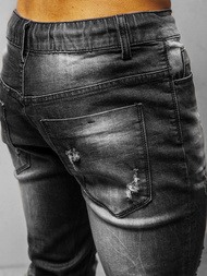 Spodnie jeansowe męskie czarne OZONEE NB/MP0005N