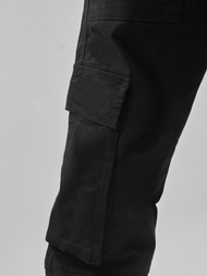 Spodnie męskie cargo wide leg czarne OZONEE O/G3041