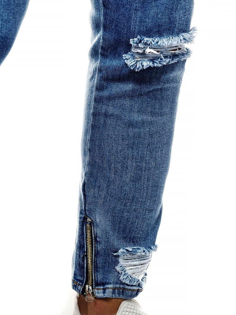 Spodnie jeansowe męskie niebieskie OZONEE G/1054