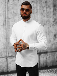 Класична сорочка чоловіча Бiла OZONEE O/V07