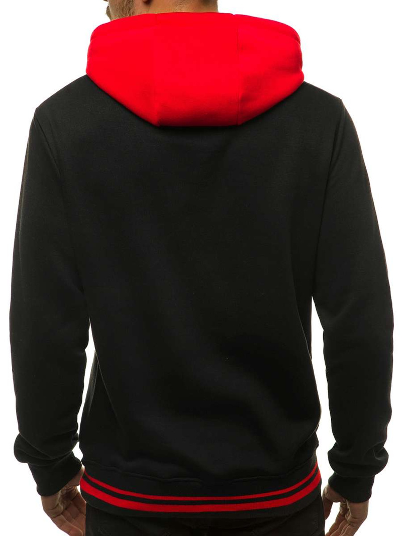 Толстовка з капюшоном чоловіча Чорна OZONEE JS/KS2179