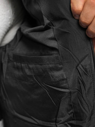 Kurtka męska pikowana czarna OZONEE JS/31M5003/B