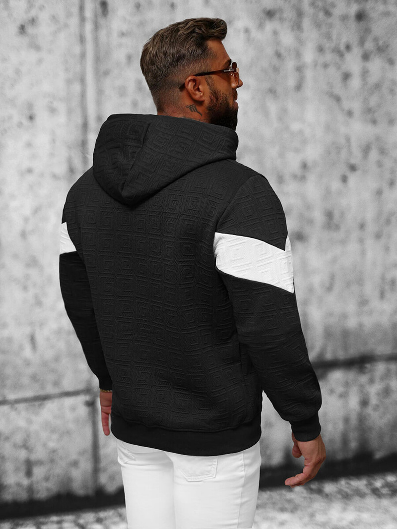 Толстовка чоловіча чорна OZONEE JS/3B571