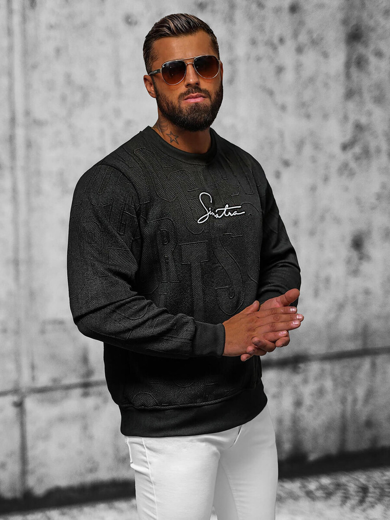 Толстовка чоловіча чорна OZONEE JS/3B576