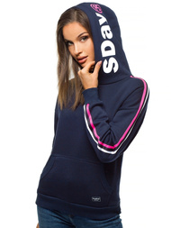 Bluza z kapturem damska granatowa OZONEE JS/B26015