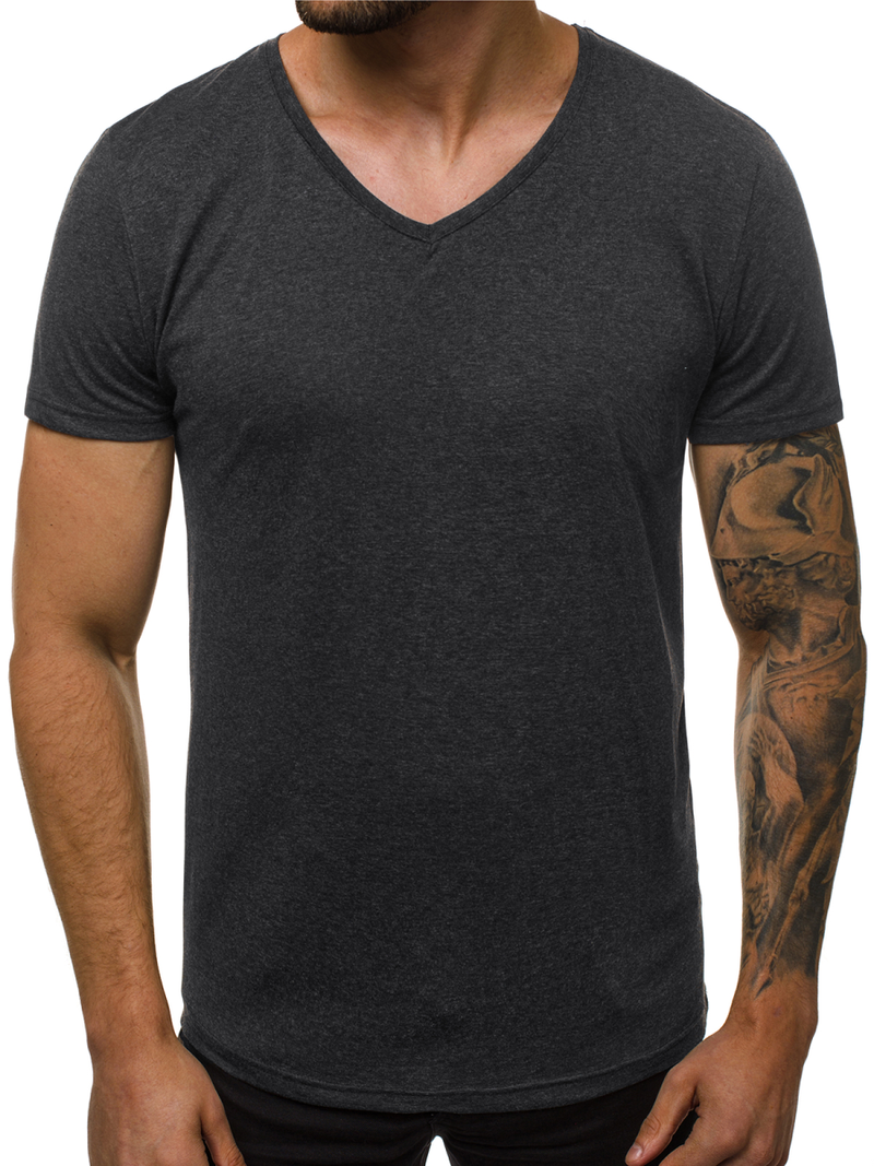 T-Shirt męski grafitowy OZONEE O/2309