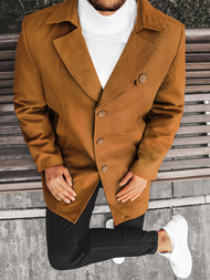 Płaszcz męski camelowy OZONEE N/5922Z