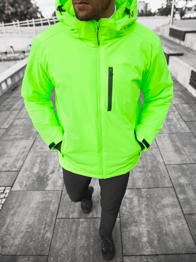 Куртка чоловіча Зелена-неон OZONEE JS/HH011/52Z