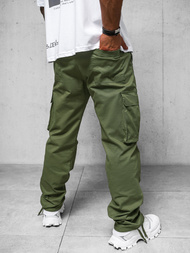 Spodnie męskie cargo wide leg khaki OZONEE O/G3179Z