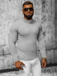 Sweter męski półgolf szary OZONEE NB/MMB603/2Z