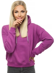 Bluza z kapturem damska ciemno-fioletowa OZONEE O/12102