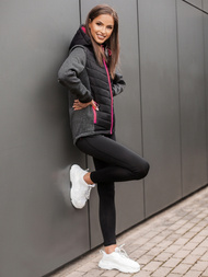 Kurtka damska czarna OZONEE JS/KSW4003Z