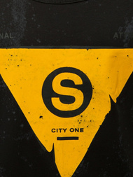 T-Shirt męski bez rękawów czarny OZONEE JS/SS11057Z