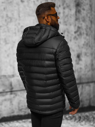 Kurtka męska pikowana czarna OZONEE JS/22M326/392