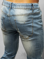 Spodnie jeansowe męskie jasno-niebieskie OZONEE NB/MP0016BC