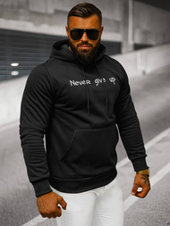 Bluza z kapturem męska czarna OZONEE JS/27B6512/3