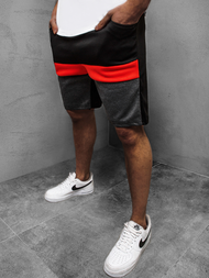 Spodenki dresowe męskie czarne OZONEE JS/81017Z