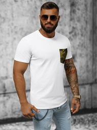 T-shirt męski biały OZONEE JS/8T85/2Z