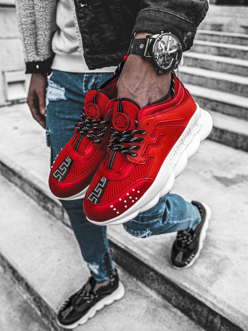 Sneakersy czerwone OZONEE G/2020