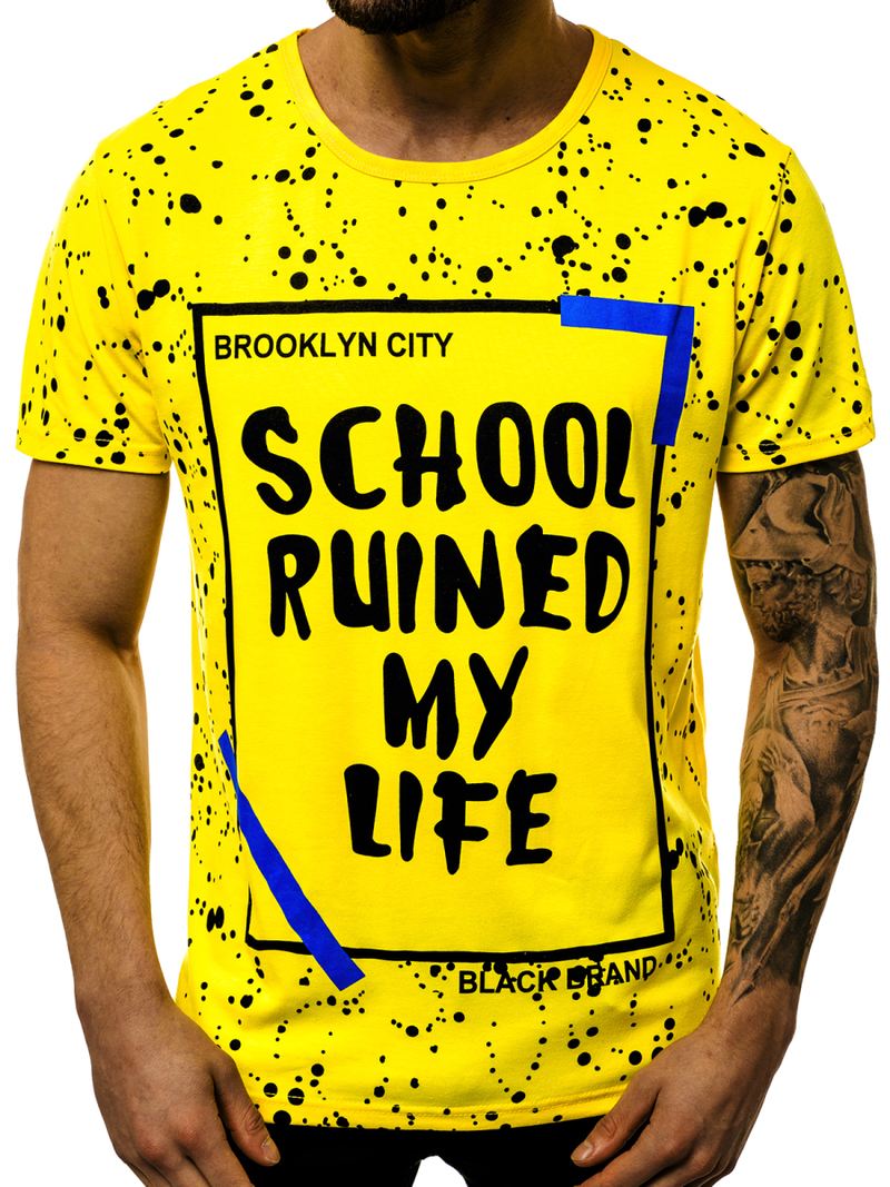 Футболка чоловіча Жовтий OZONEE JS/KS1978