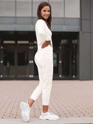 Komplet dresowy dwuczęściowy ecru OZONEE O/MB2037/21