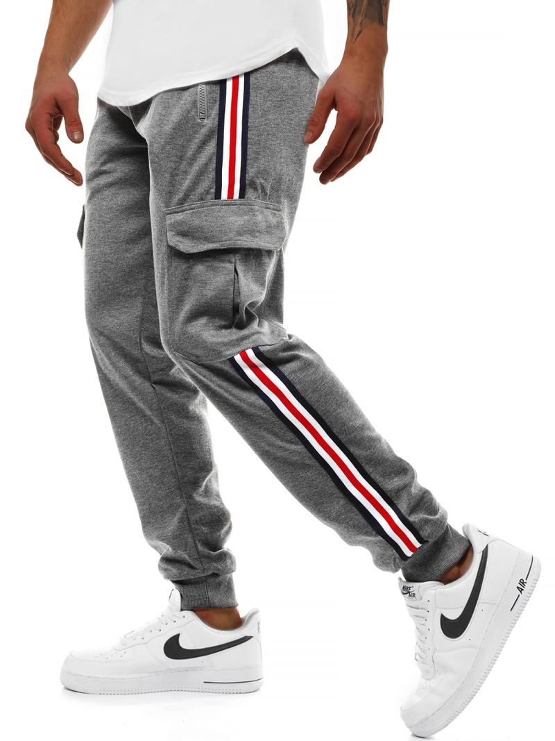 Штани спортивні чоловічі Темно-сірі OZONEE JS/JZ11009