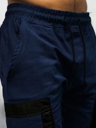 Spodnie męskie chino joggery granatowe OZONEE G/11131