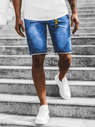 Spodenki męskie jeansowe niebieskie OZONEE RF/HY341/3