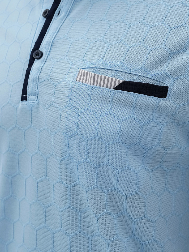 Koszulka męska polo niebieska OZONEE O/QQ923